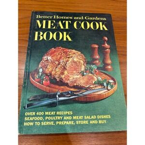 Better Homes & Gardens MEAT COOK BOOK 1969 2nd Printing Meredith Press Vintage